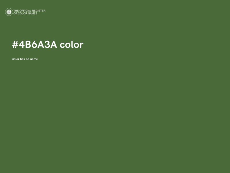 #4B6A3A color image