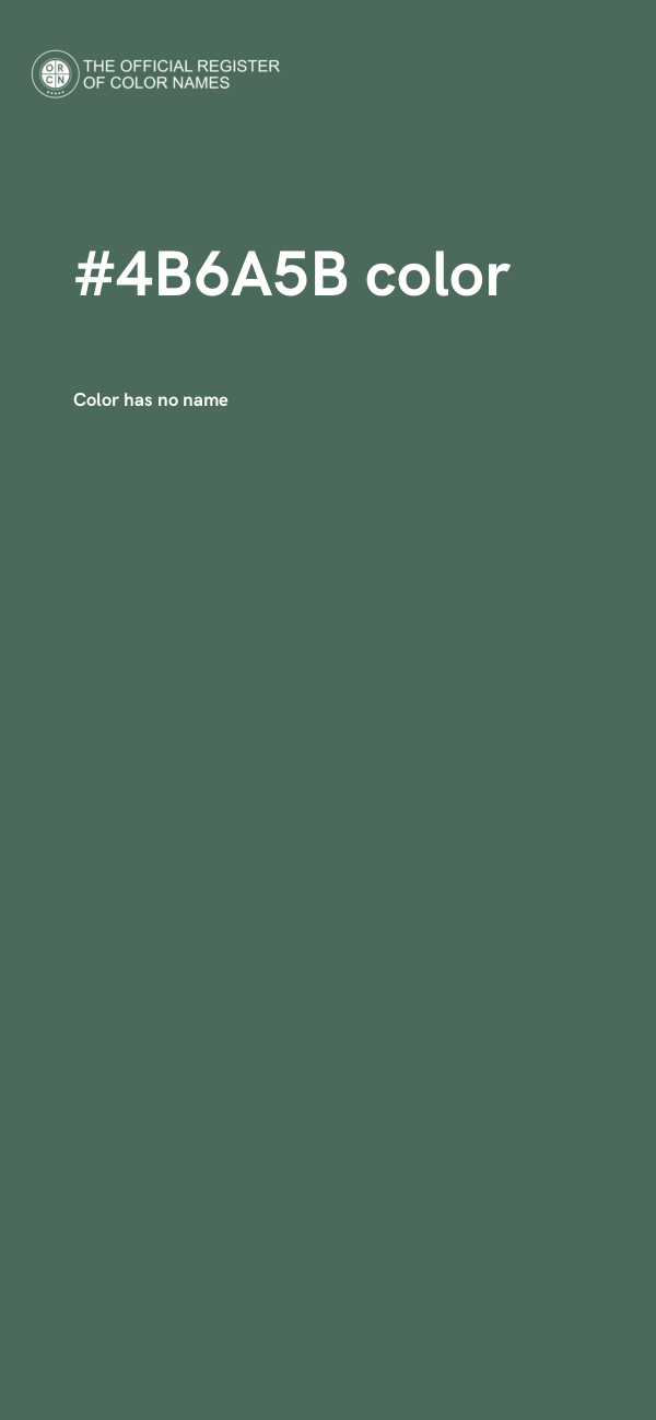 #4B6A5B color image