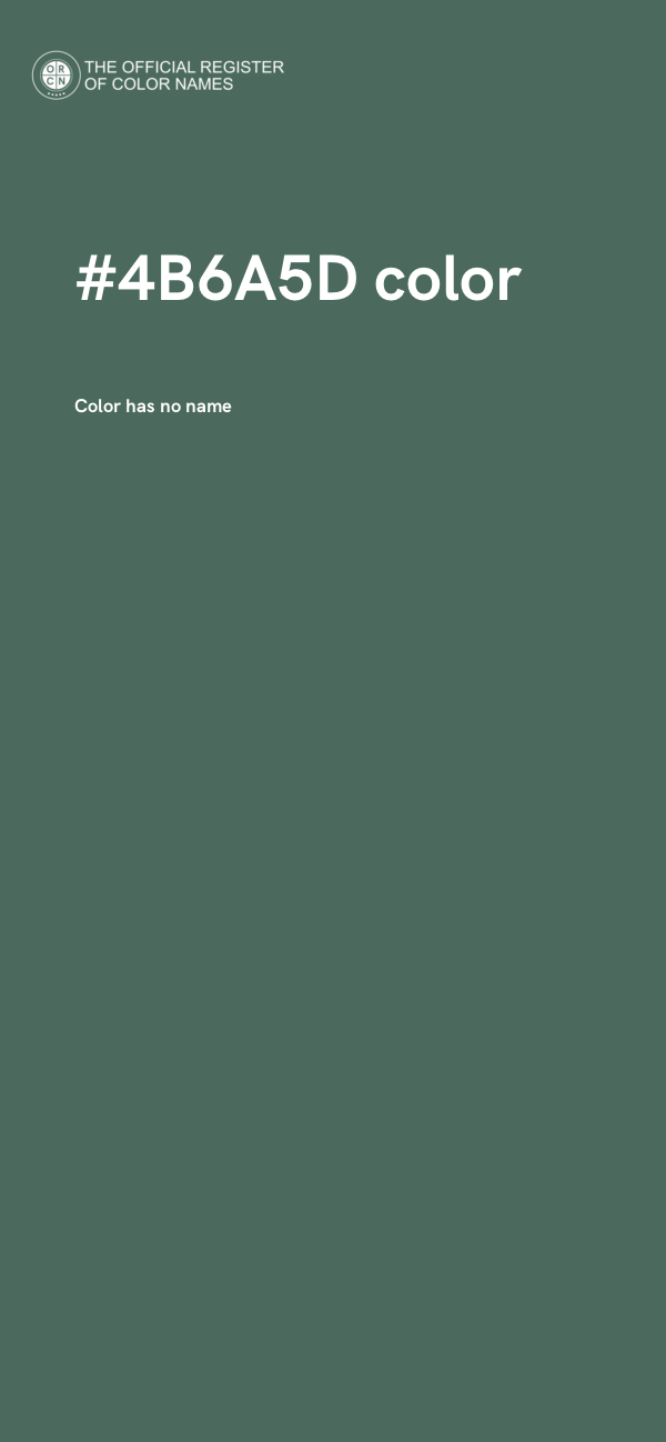 #4B6A5D color image