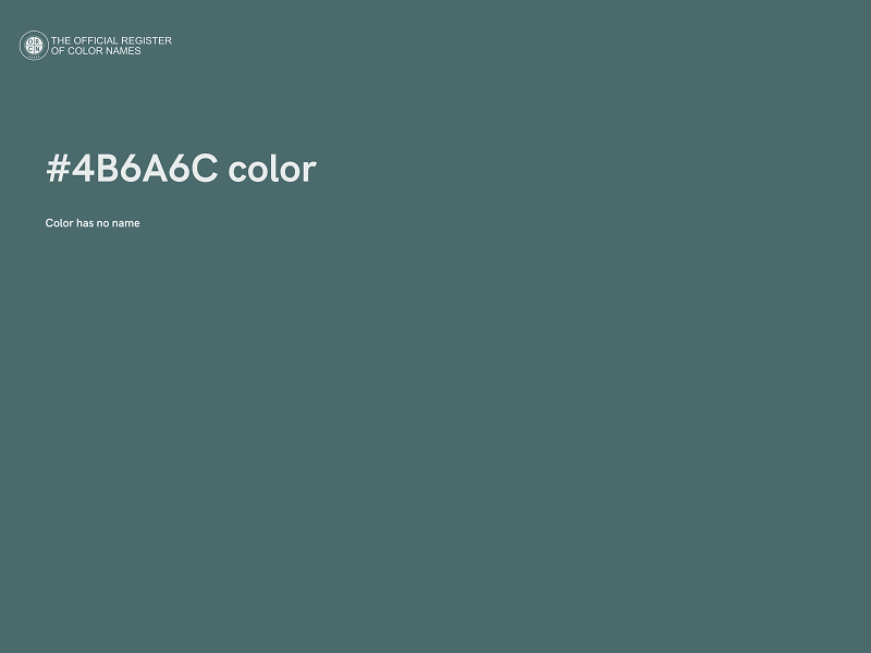 #4B6A6C color image