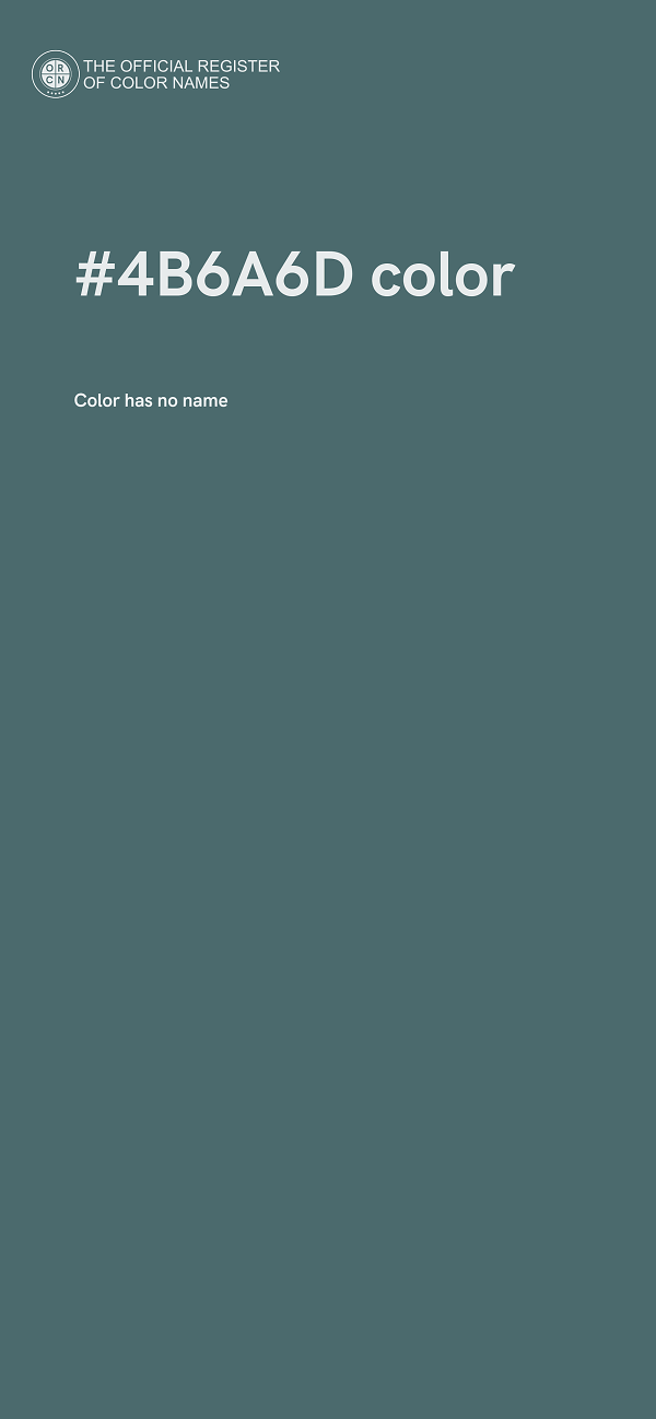 #4B6A6D color image