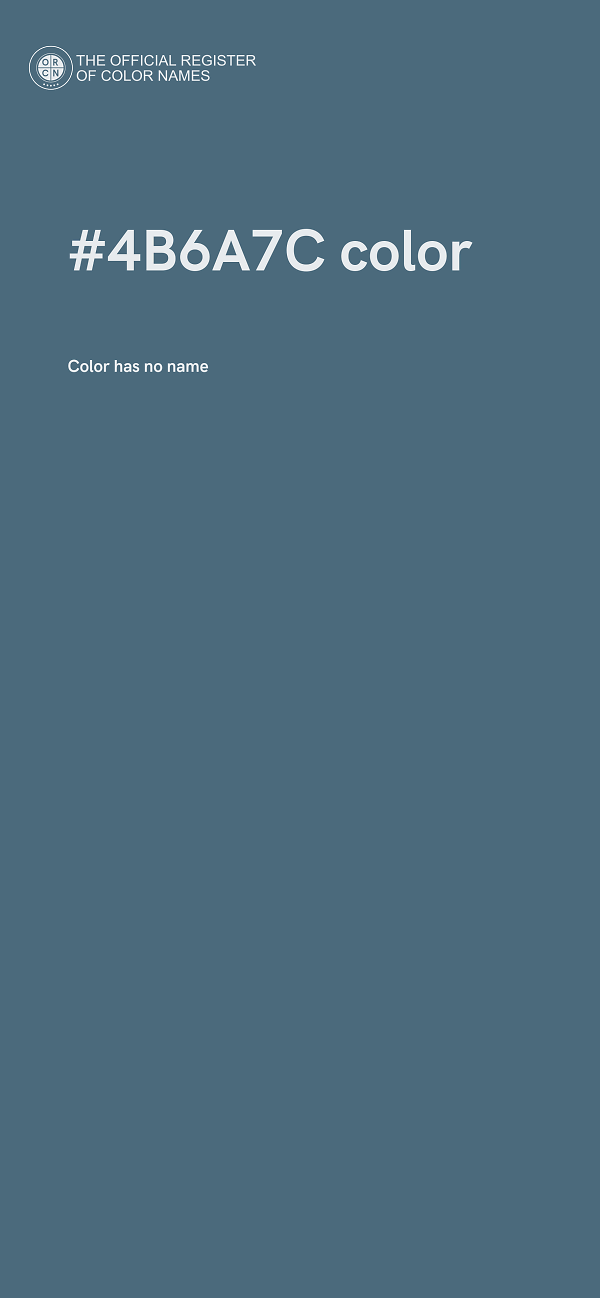 #4B6A7C color image