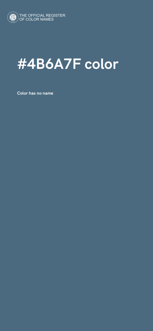 #4B6A7F color image