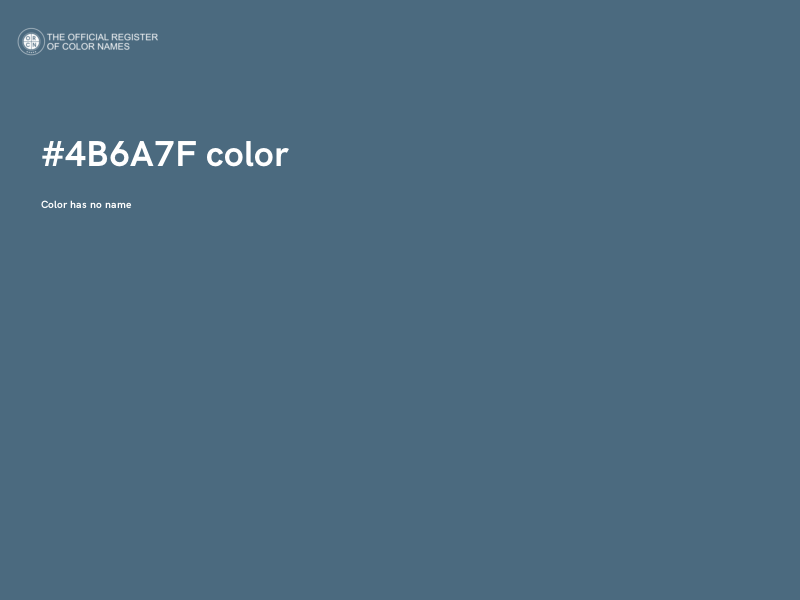 #4B6A7F color image