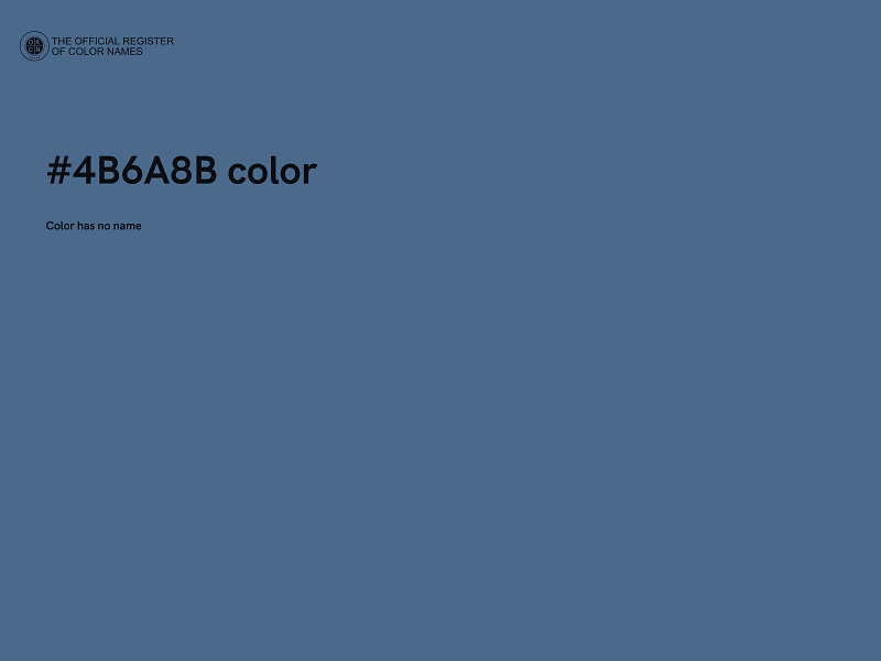 #4B6A8B color image
