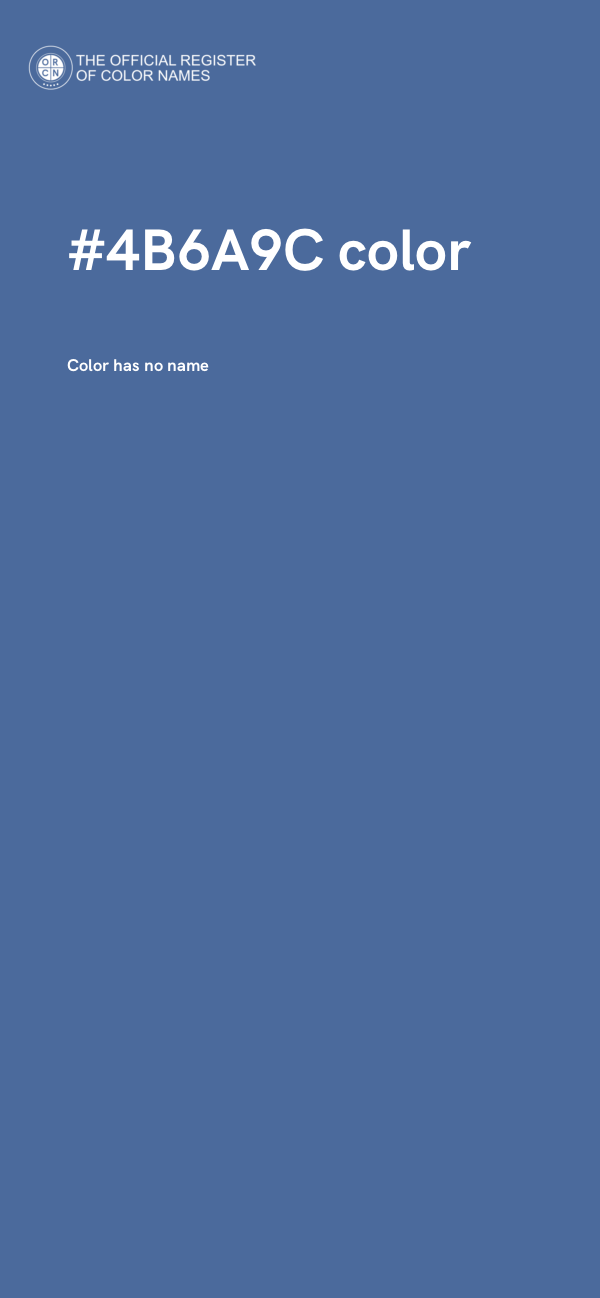 #4B6A9C color image