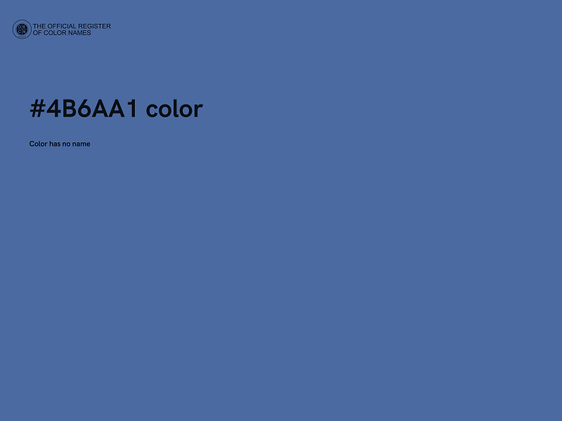 #4B6AA1 color image