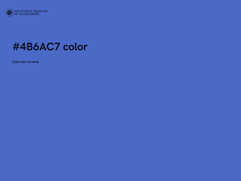 #4B6AC7 color image