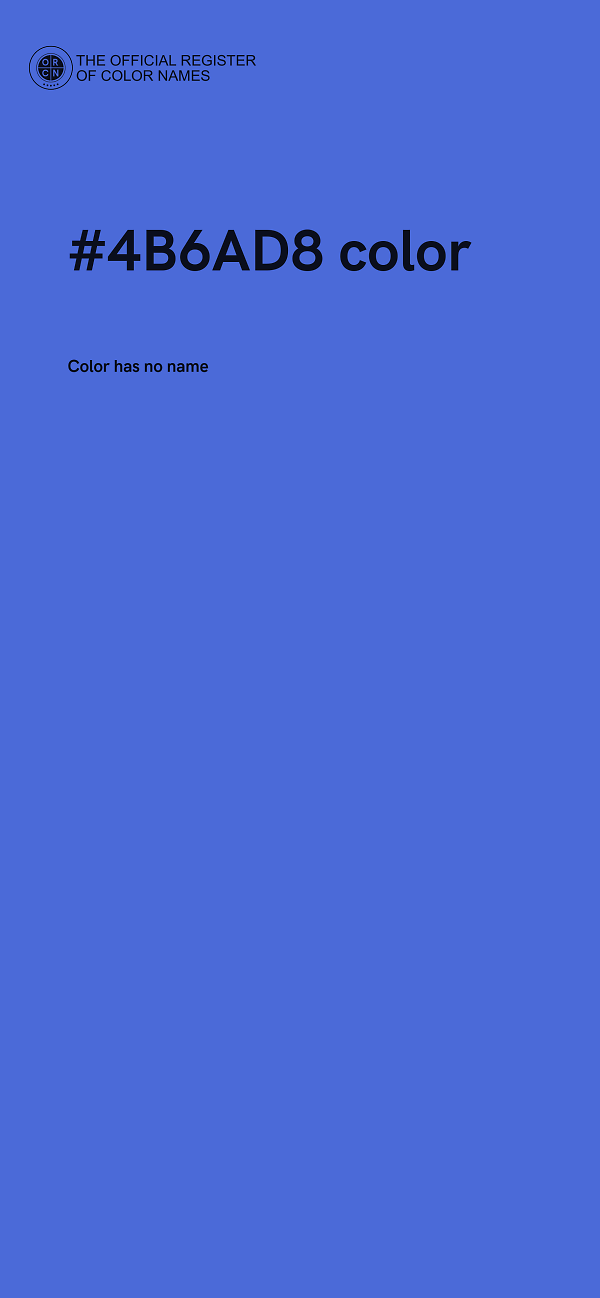 #4B6AD8 color image