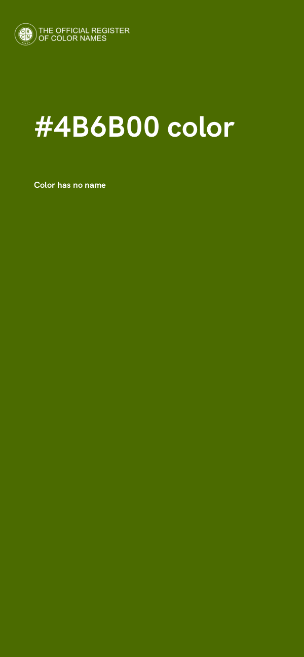 #4B6B00 color image