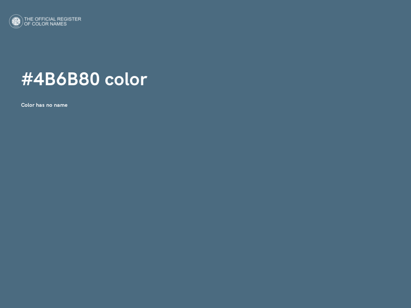 #4B6B80 color image