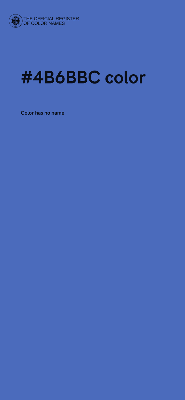 #4B6BBC color image
