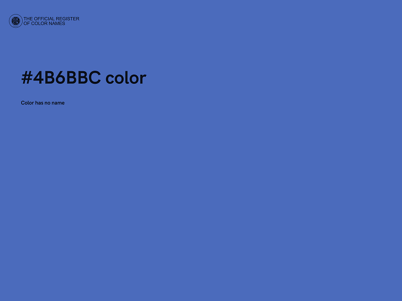 #4B6BBC color image