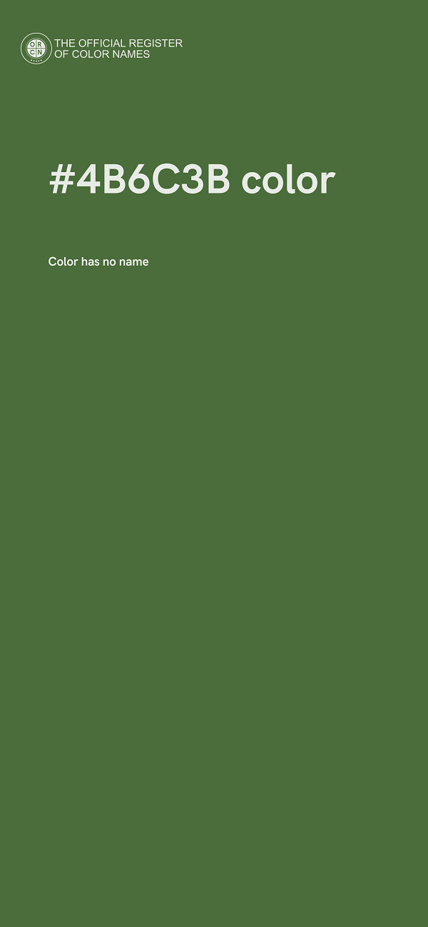 #4B6C3B color image