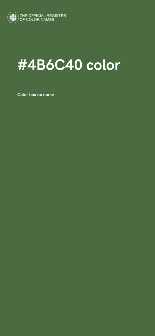 #4B6C40 color image