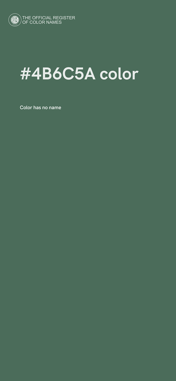 #4B6C5A color image