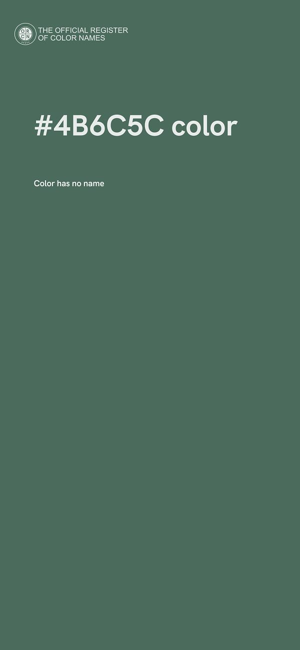 #4B6C5C color image