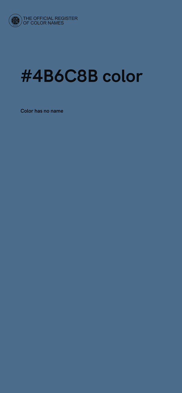 #4B6C8B color image