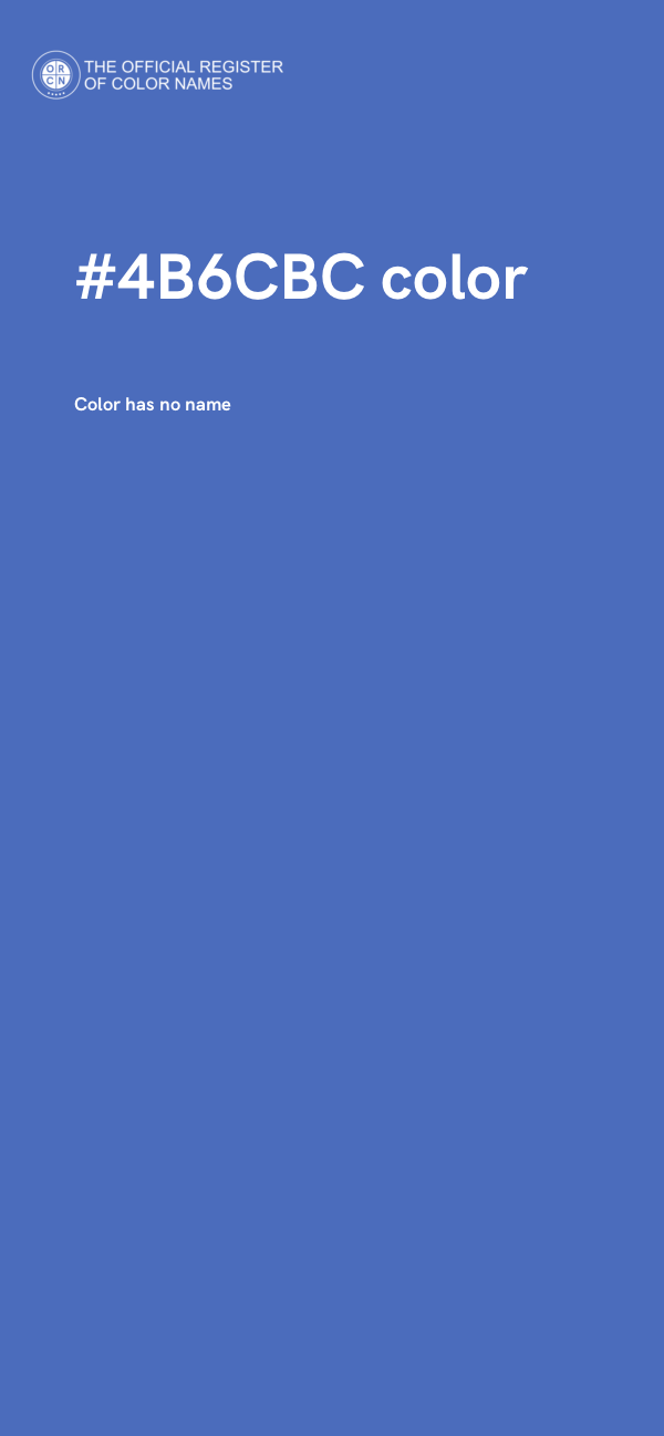 #4B6CBC color image