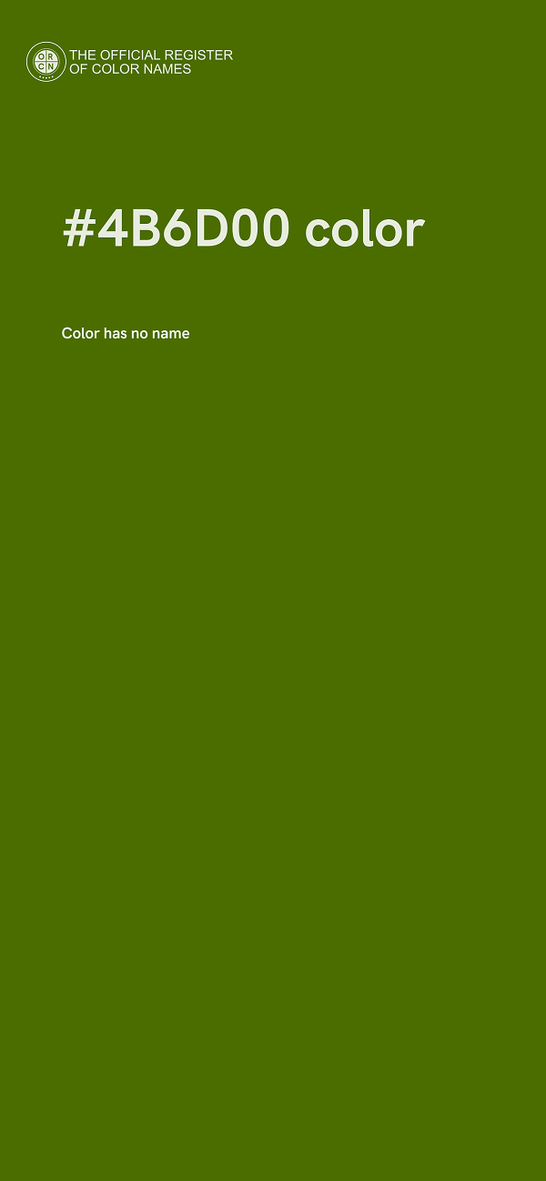 #4B6D00 color image