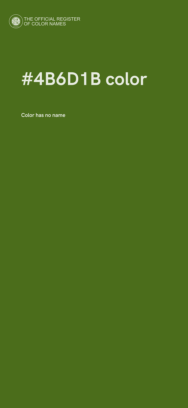 #4B6D1B color image