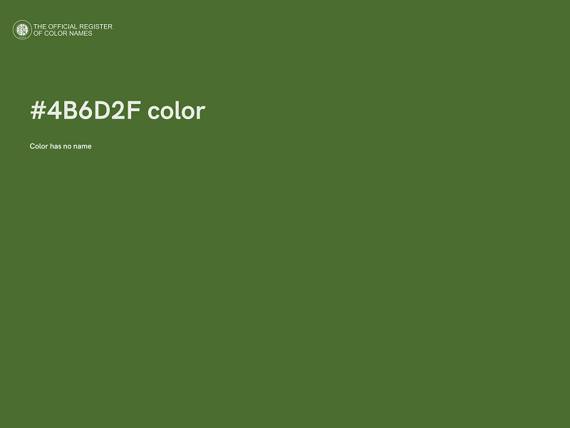 #4B6D2F color image