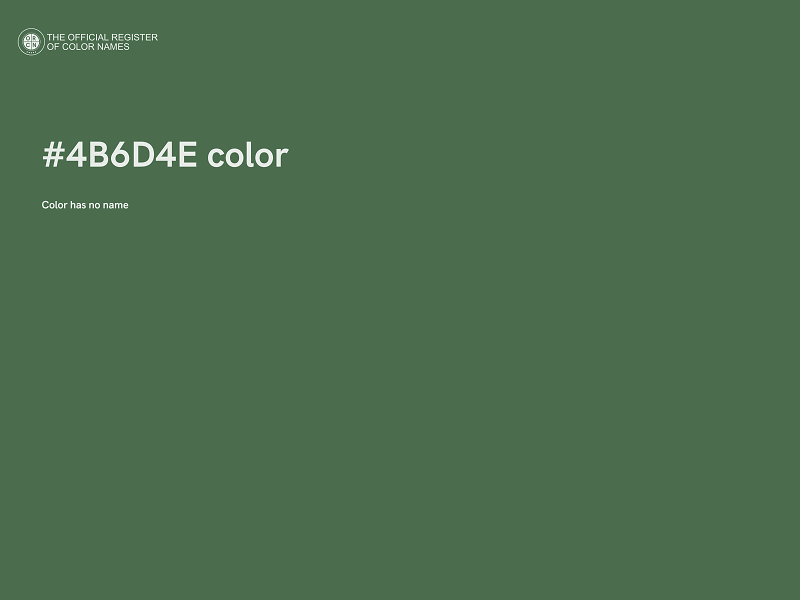 #4B6D4E color image