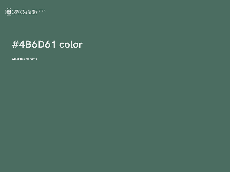 #4B6D61 color image