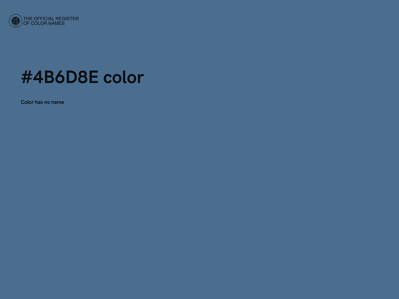 #4B6D8E color image