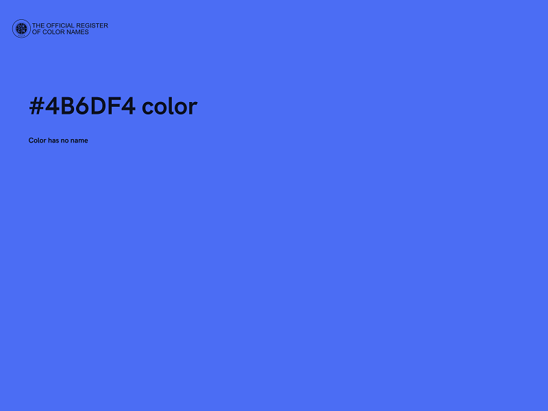 #4B6DF4 color image
