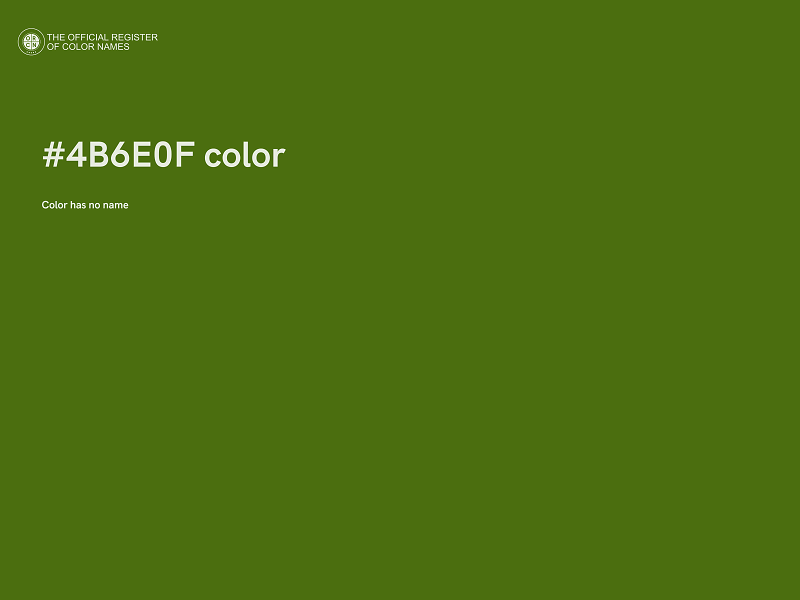 #4B6E0F color image