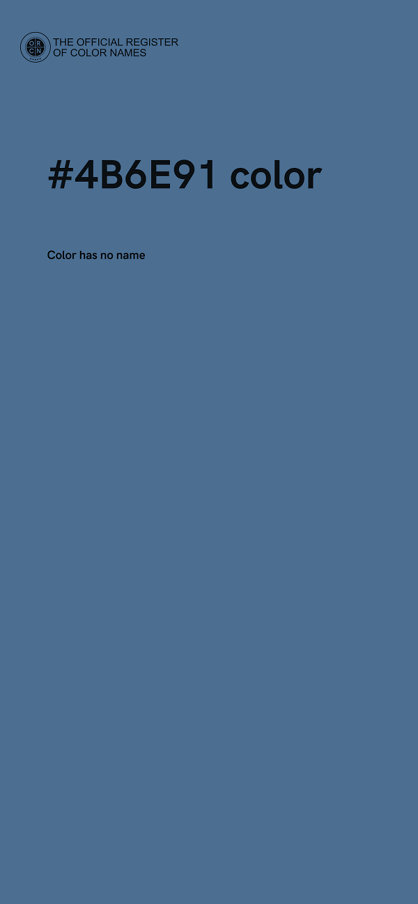 #4B6E91 color image