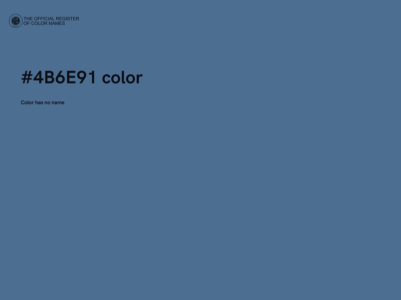 #4B6E91 color image