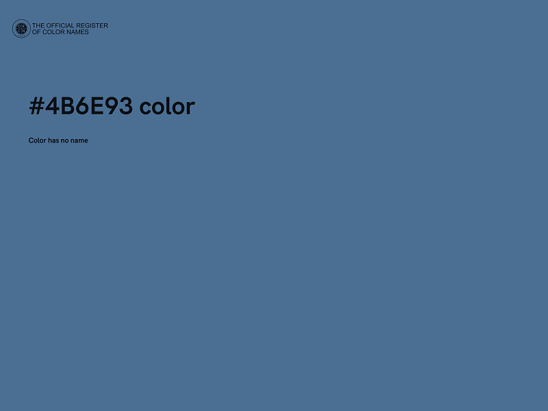 #4B6E93 color image