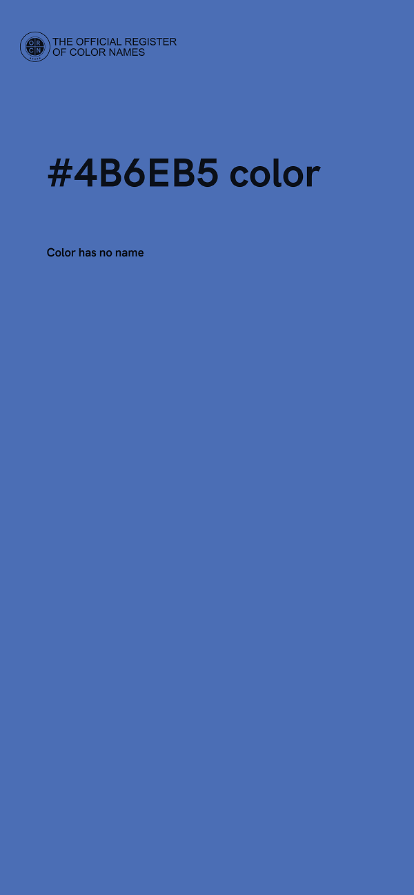 #4B6EB5 color image