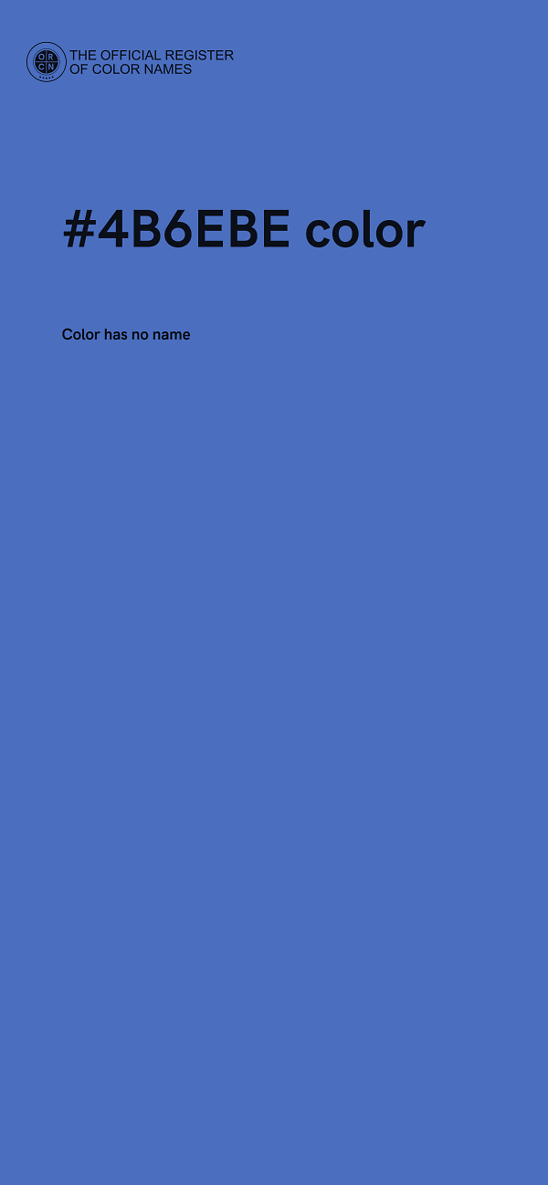 #4B6EBE color image