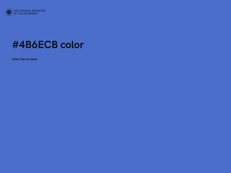 #4B6ECB color image