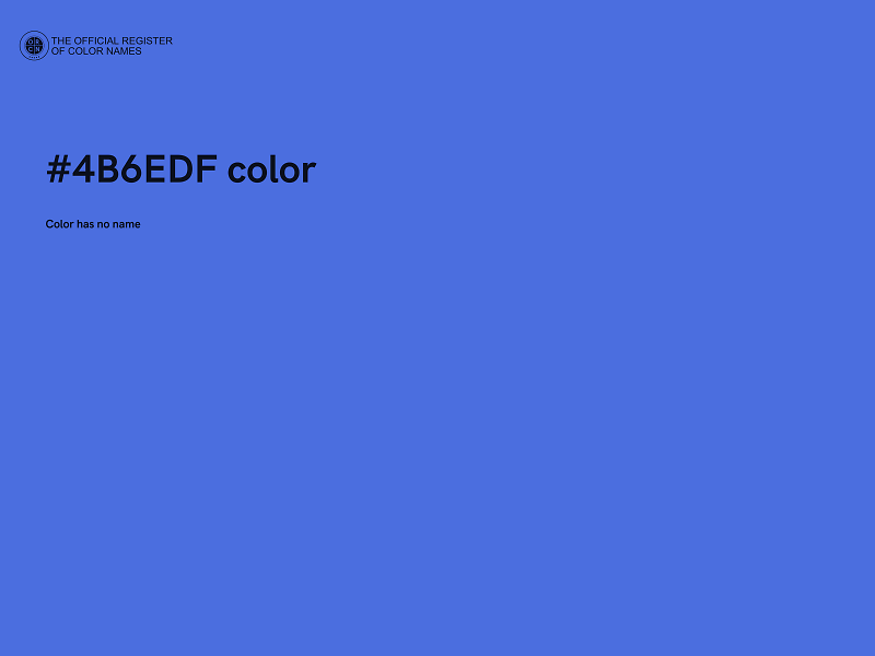 #4B6EDF color image