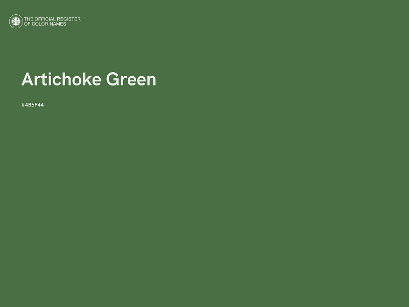 #4B6F44 - Artichoke Green color image