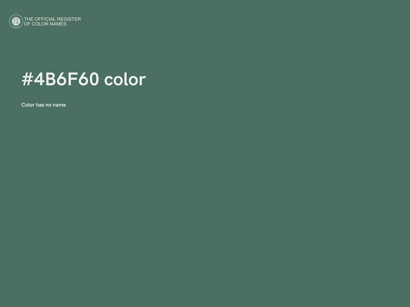 #4B6F60 color image