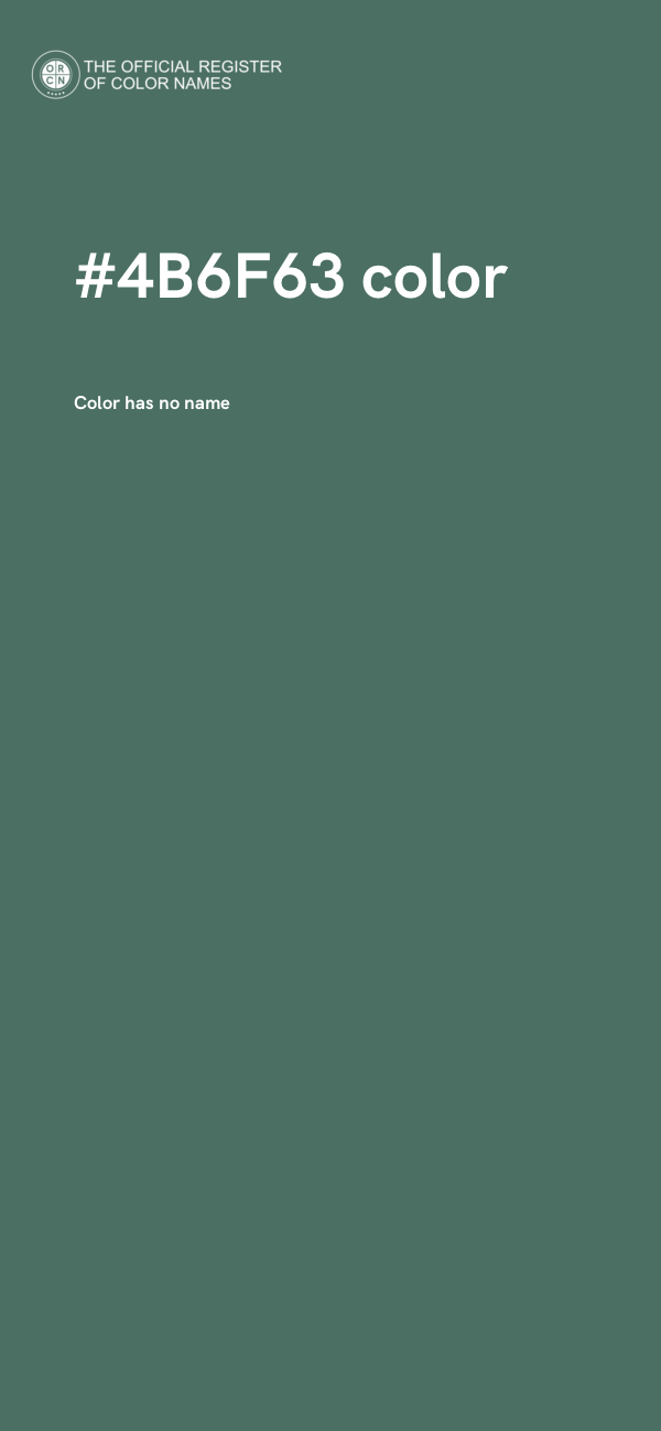 #4B6F63 color image