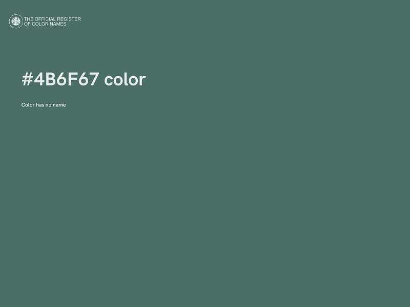 #4B6F67 color image