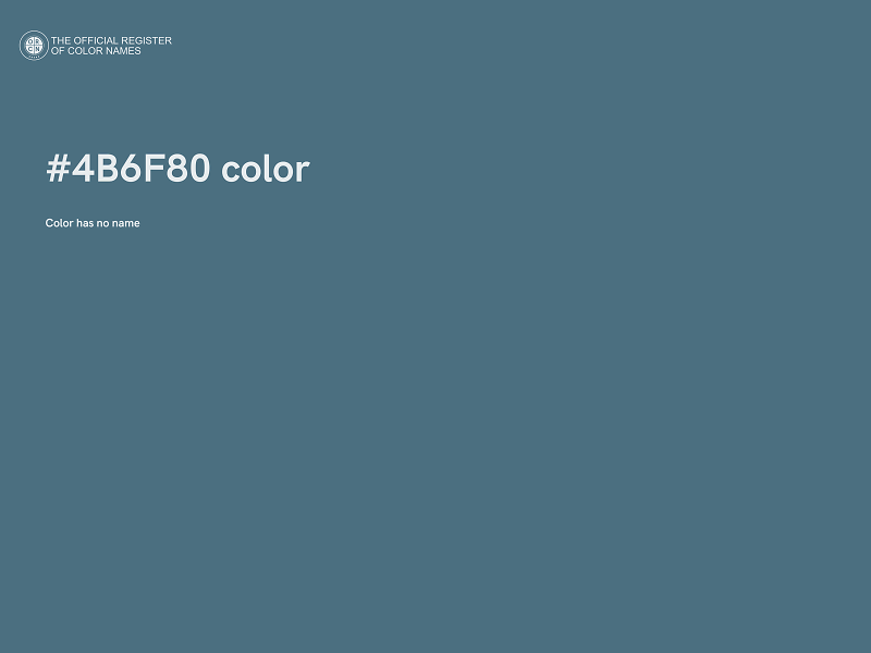 #4B6F80 color image