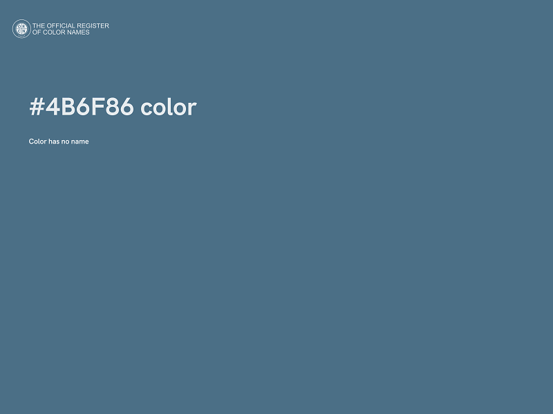 #4B6F86 color image