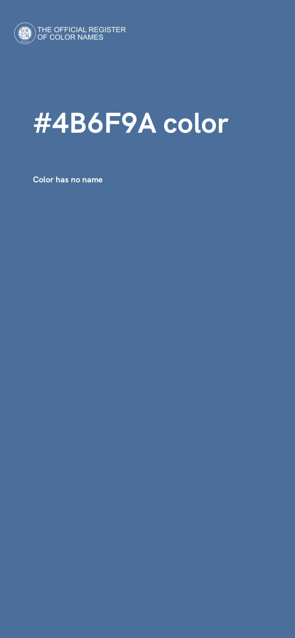 #4B6F9A color image
