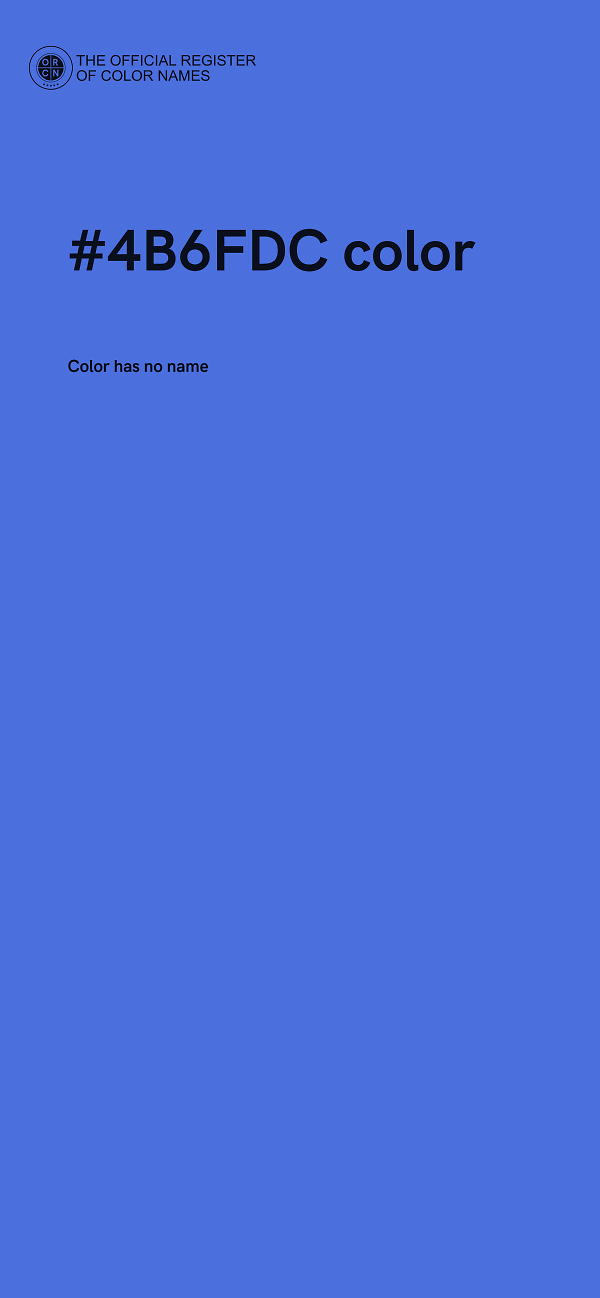 #4B6FDC color image