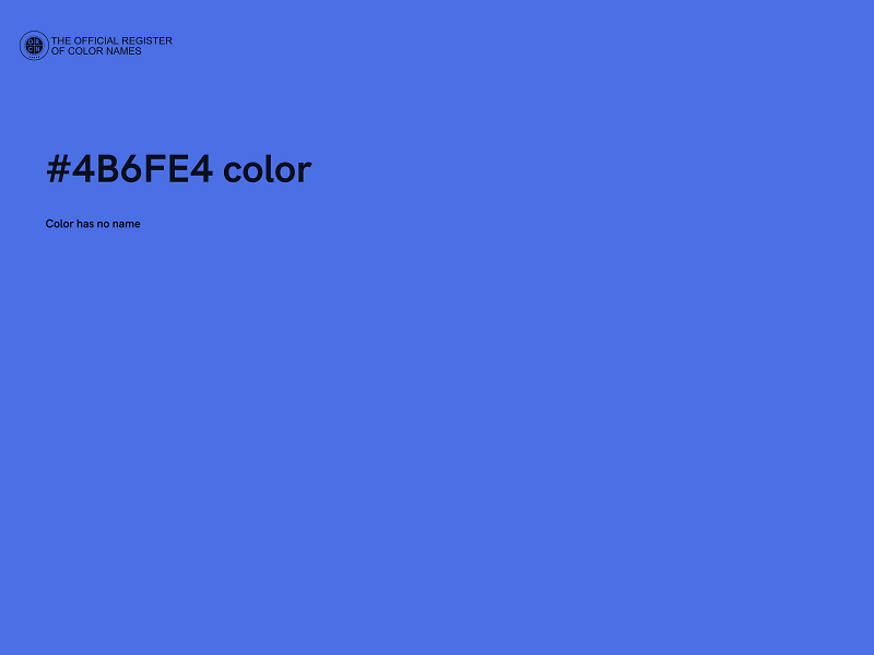 #4B6FE4 color image