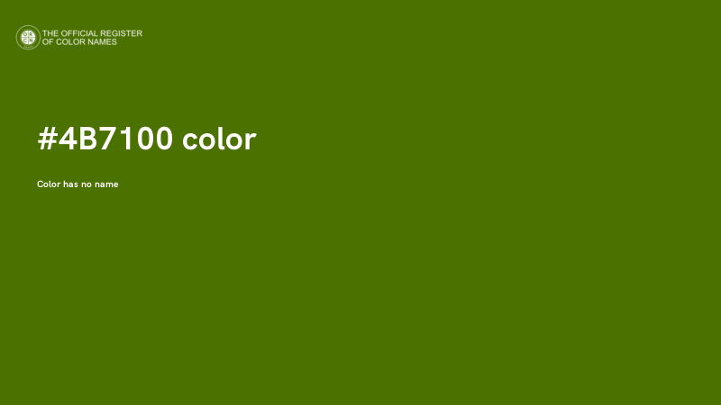 #4B7100 color image