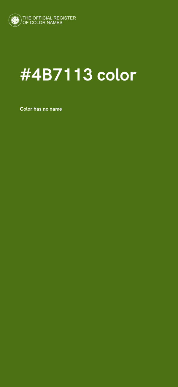 #4B7113 color image