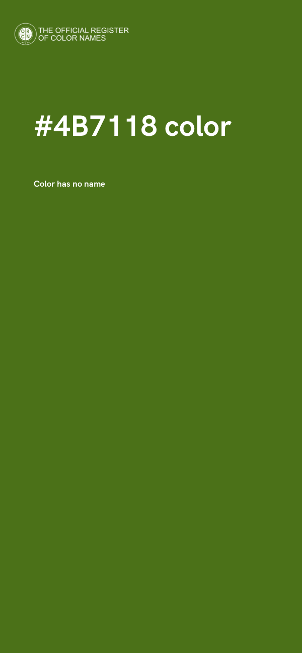 #4B7118 color image